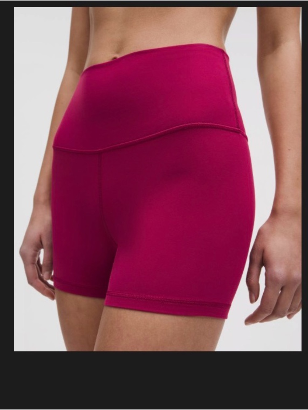 Lululemon High-Rise Smoked Magenta W 4” align shorts size 4